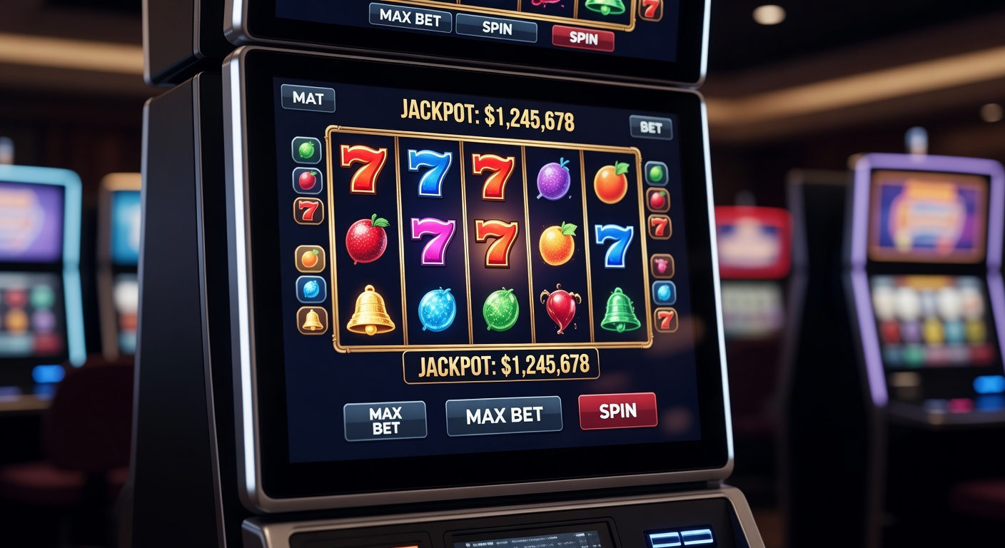 Portrait mode slot machine interface showing vertical screen optimization and gameplay design