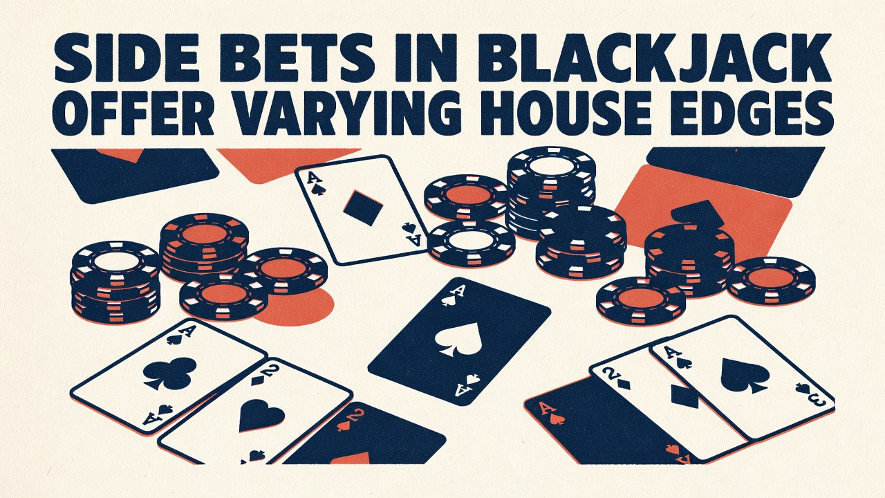 Side bets in blackjack offer varying house edges