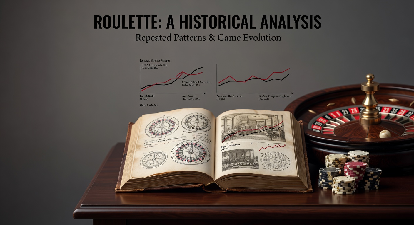 Roulette historical analysis showing repeated number patterns and game evolution