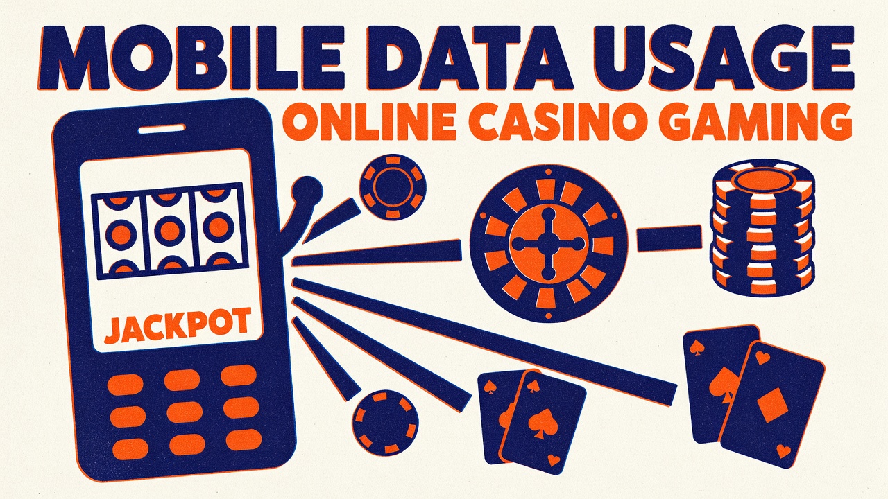 Mobile data usage for online casino gaming