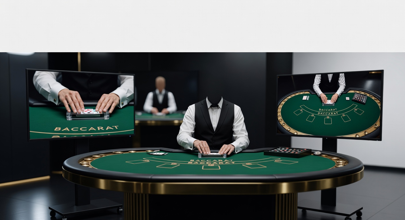 Live dealer baccarat studio camera angles and table view configurations