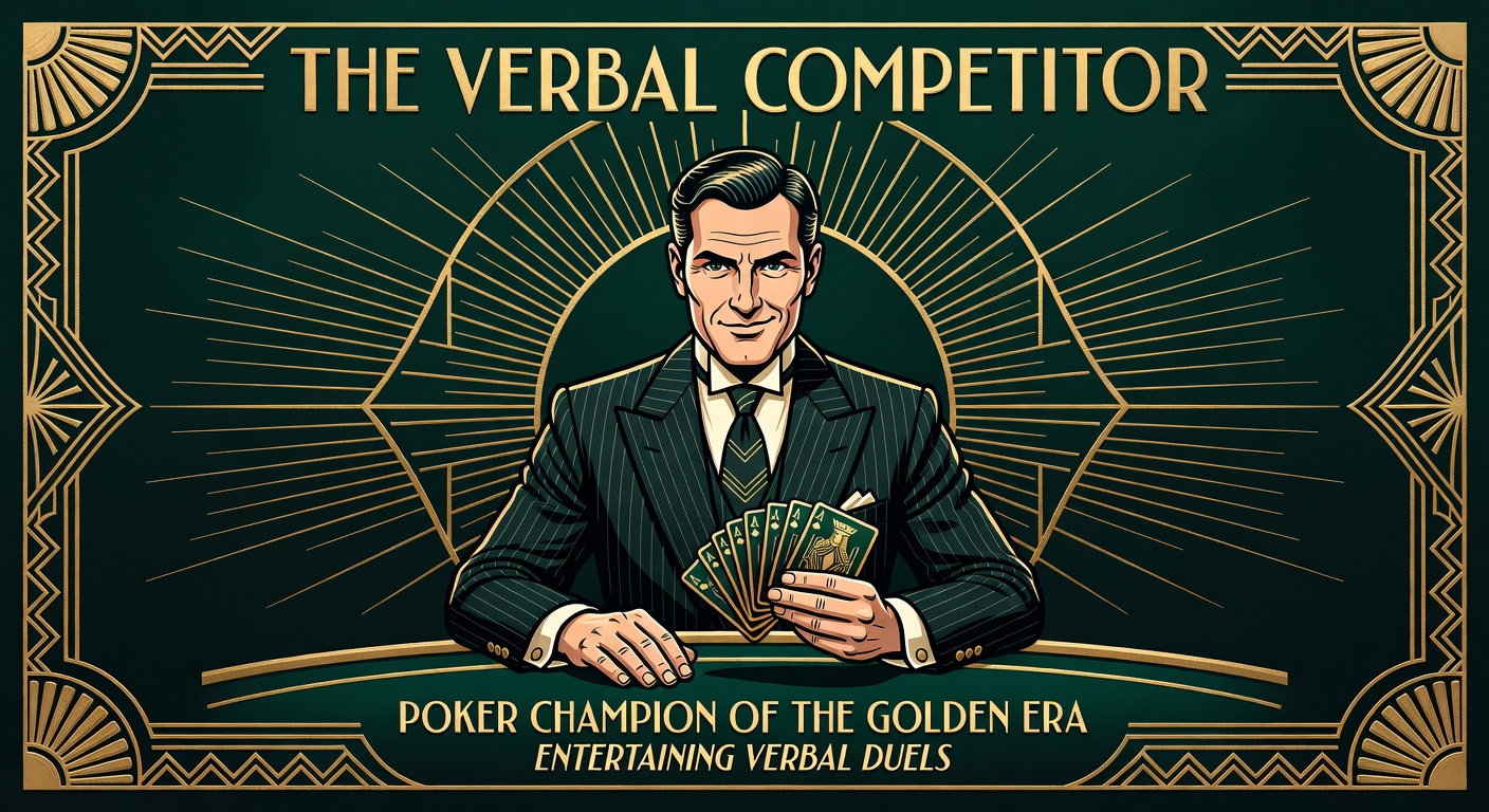 Poker player known for entertaining verbal competition