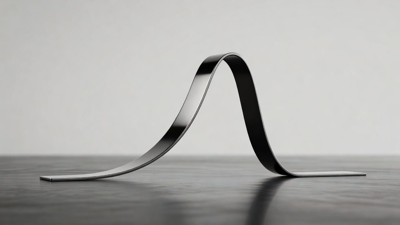 geometric curve showing exponential growth then sudden vertical collapse into zero state