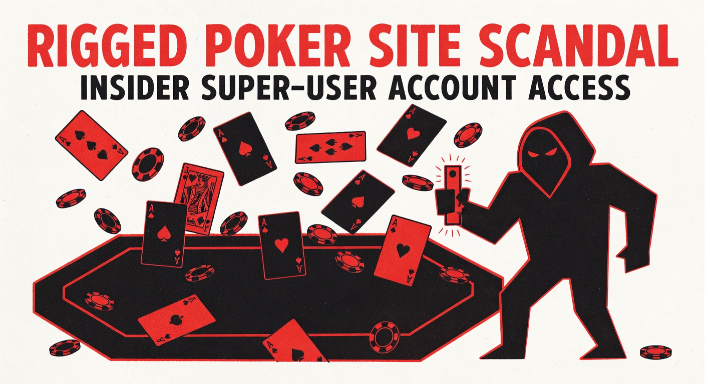 Rigged poker site scandal involving insider super-user account access