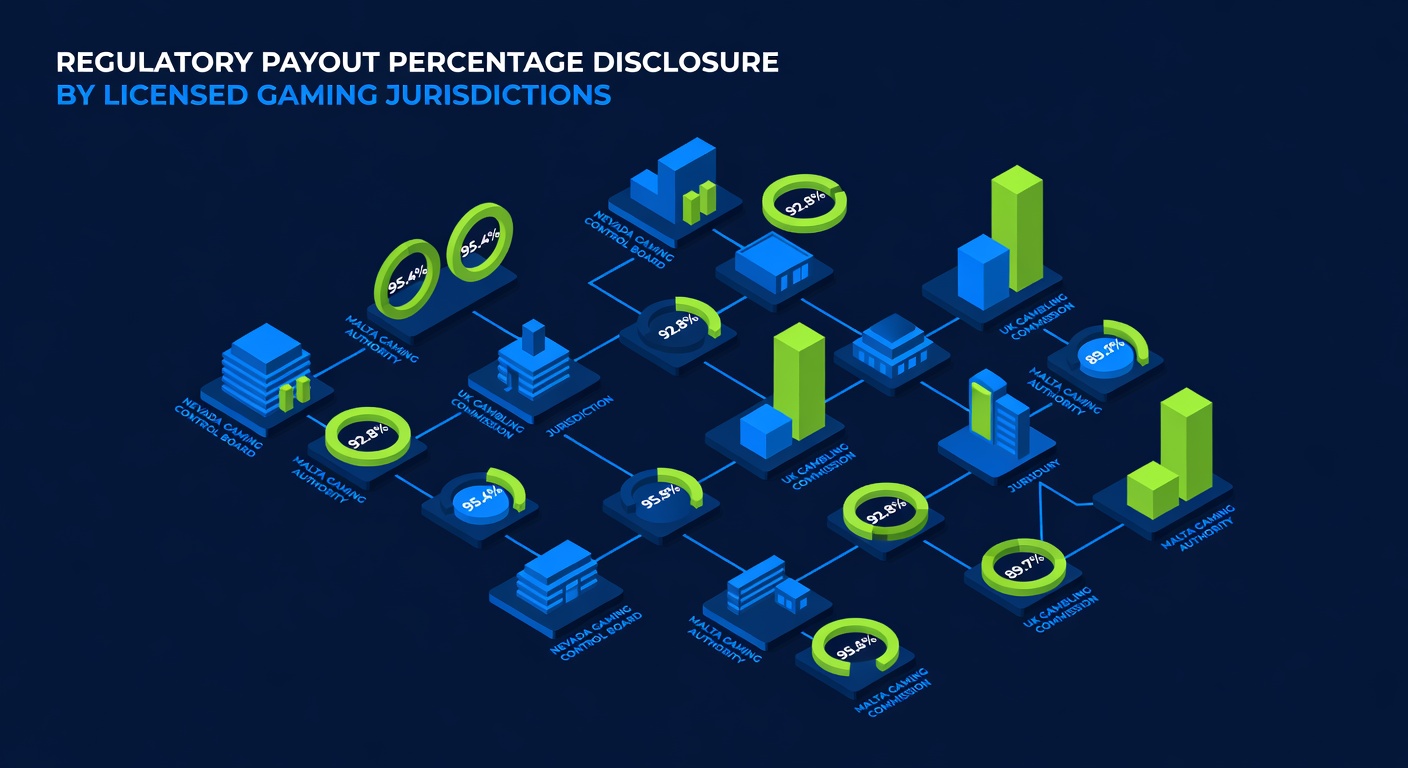 Regulatory payout percentage disclosure by licensed gaming jurisdictions