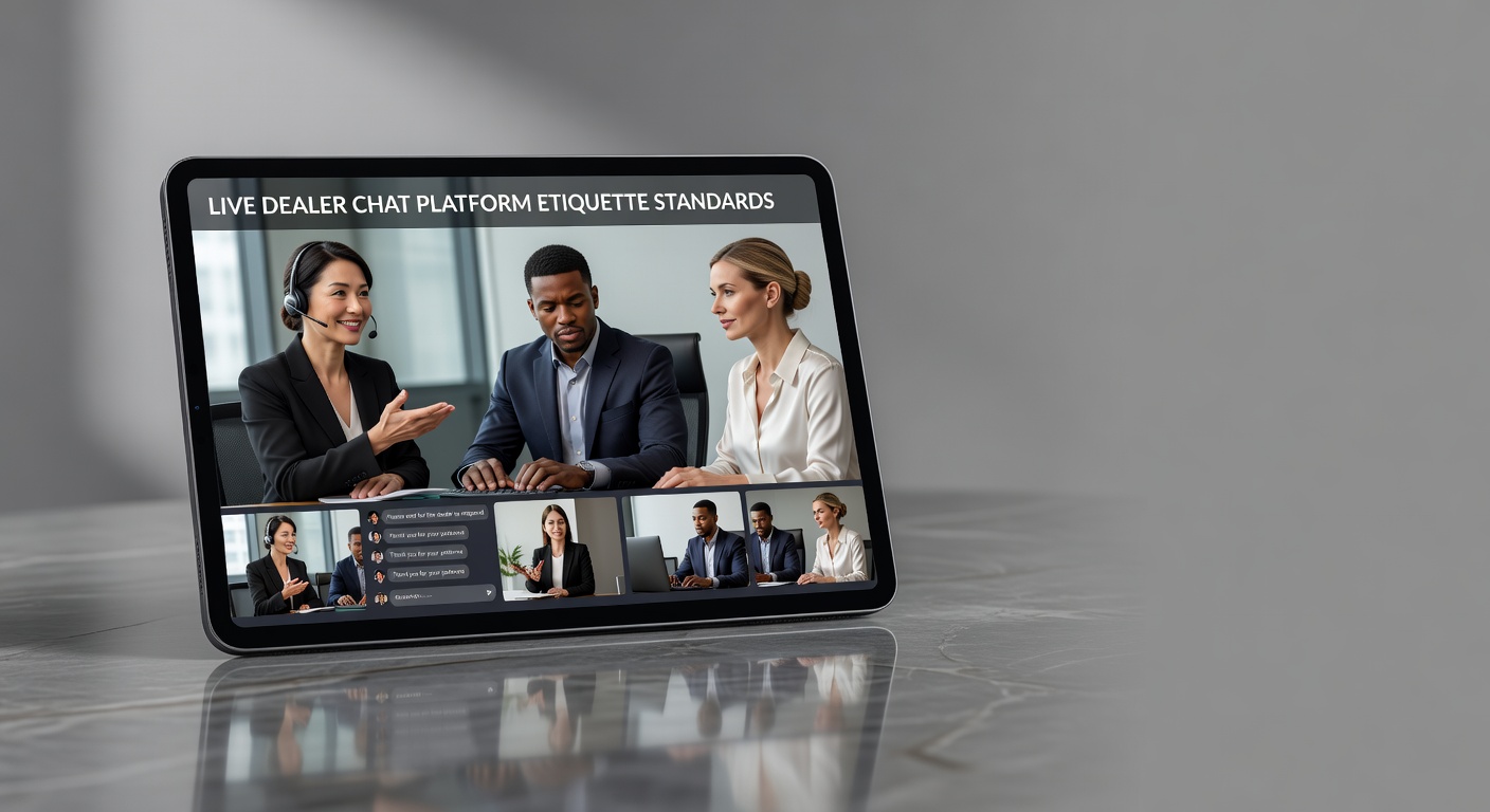Live dealer chat platform etiquette standards among players and dealers
