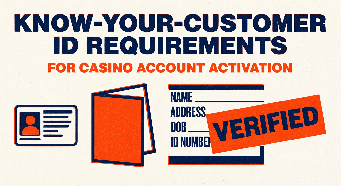 Know-your-customer identification requirement for casino account activation
