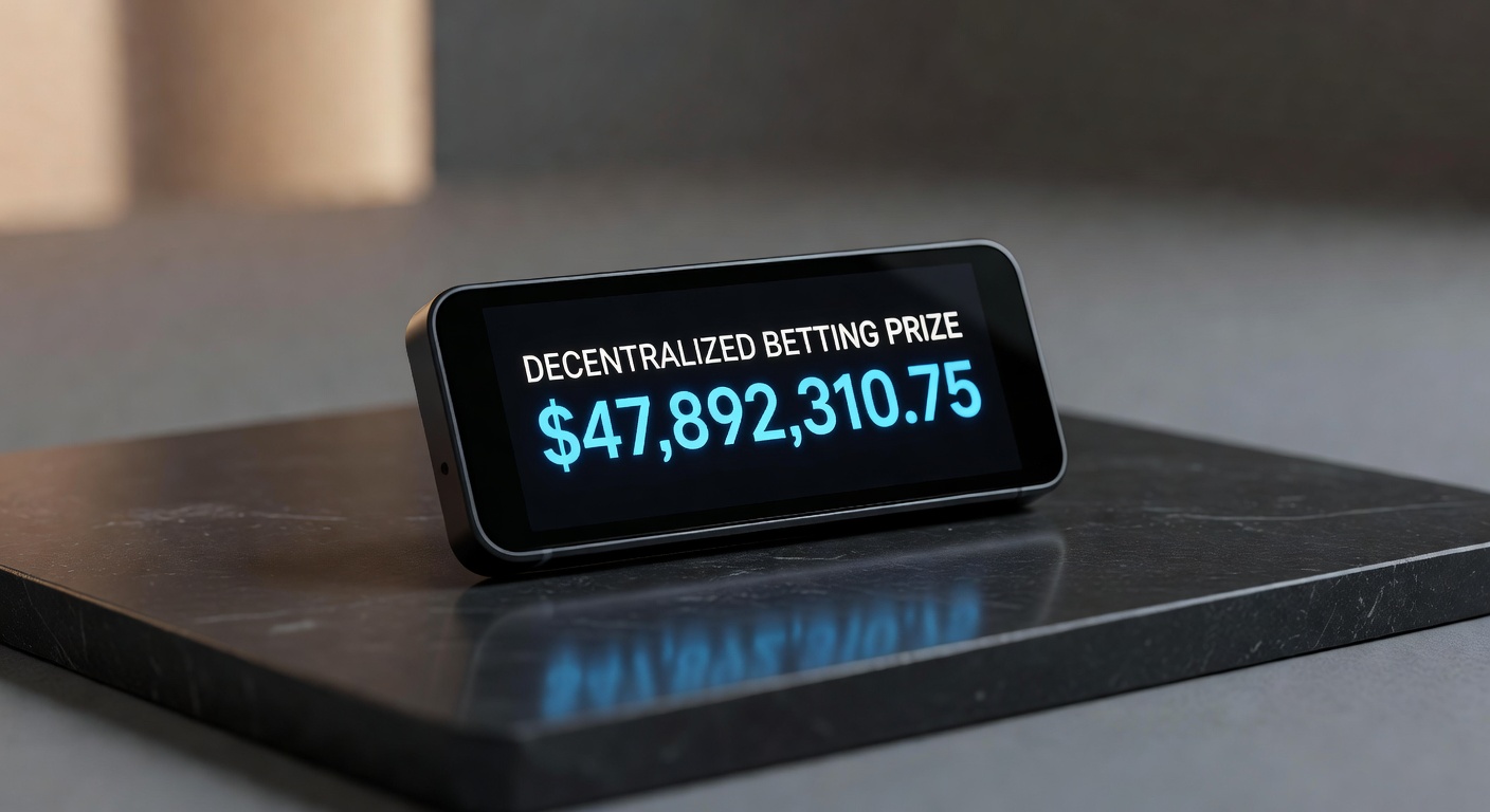 Cryptocurrency wallet balance showing largest recorded decentralized betting prize amount