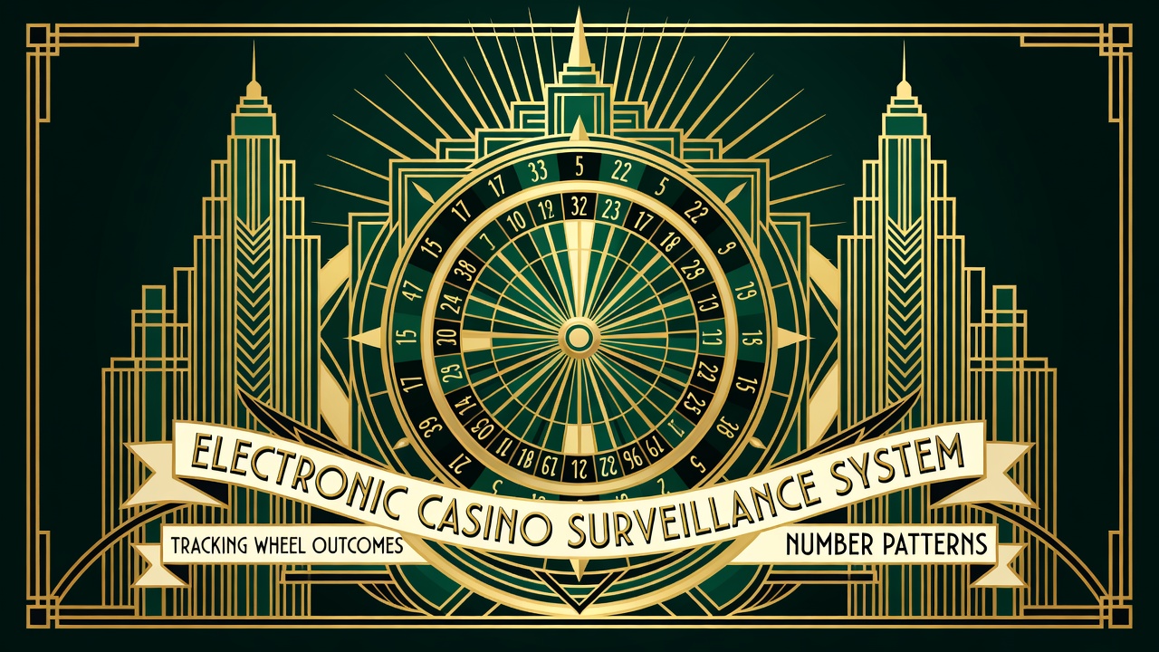 Electronic casino surveillance system tracking wheel outcomes and number patterns
