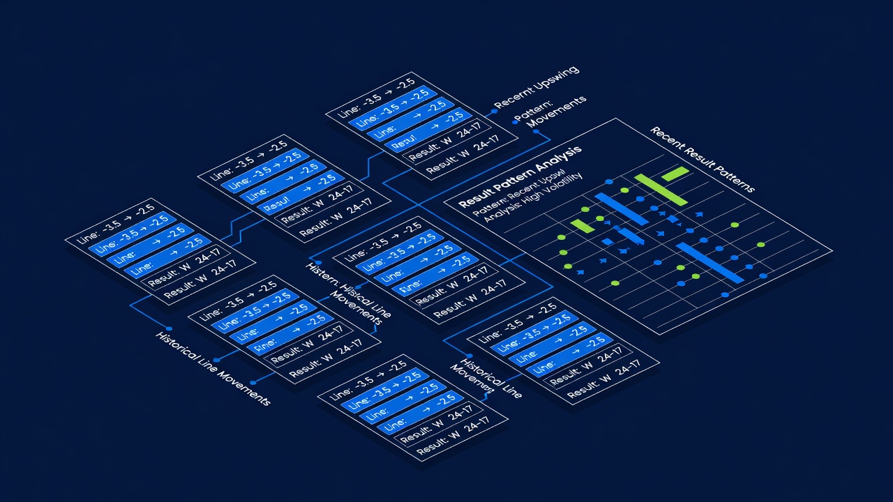 Betting slip archive showing historical line movements and recent result pattern analysis