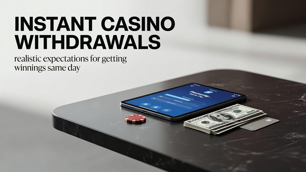 Instant casino withdrawals: realistic expectations for getting winnings same day